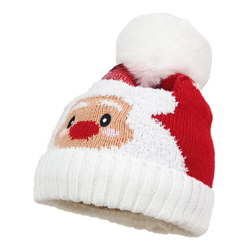 Wholesale Christmas Santa Claus Knitted Beanies for Men and Women