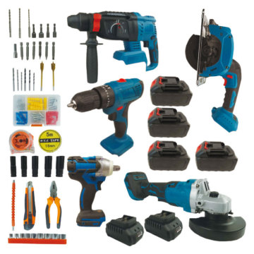 China Factory 18V Kit di utensile per alimentazione a batteria senza pennello portatile