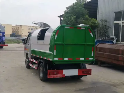 KAMA rear double wheels Sealed garbage truck