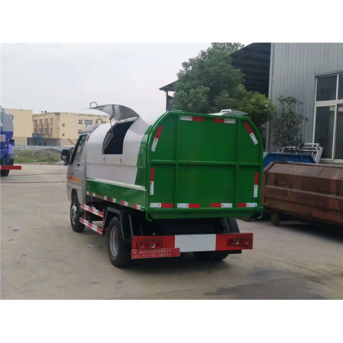 KAMA rear double wheels Sealed garbage truck