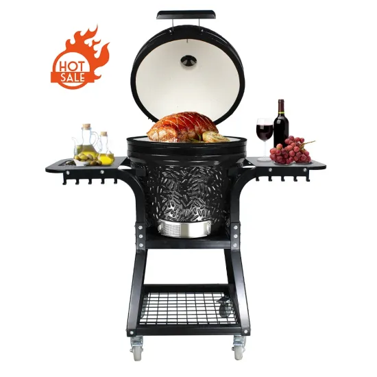 SEB KAMADO Poland Bbq Grill with Trolley Ceramic Barbecue Grill Kamado Bono Tandoori Oven Charcoal