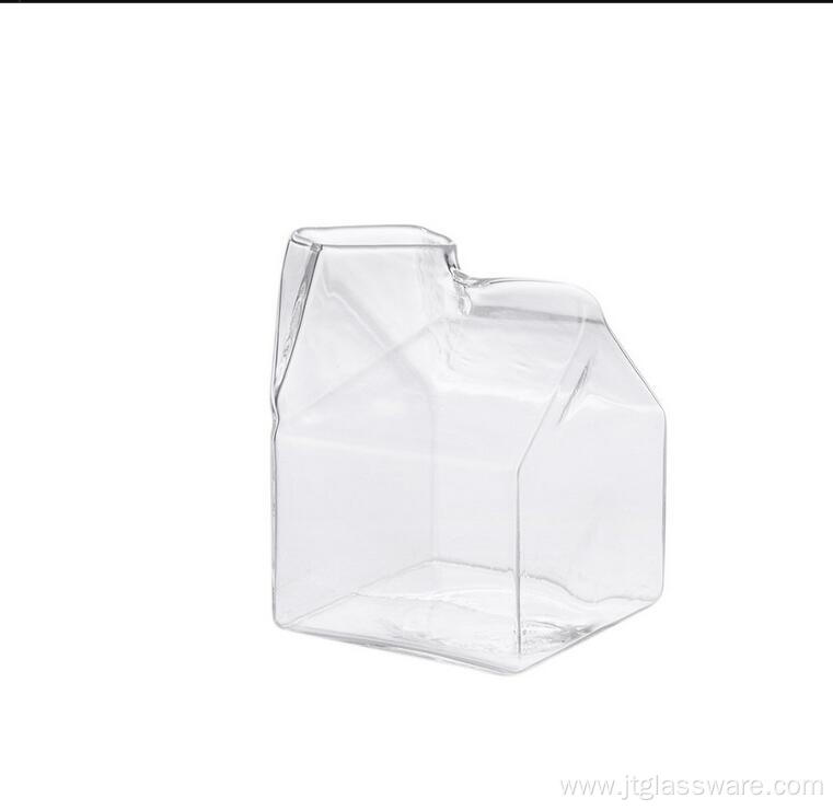 Glass Material Lead-Free Milk Beverage Jar