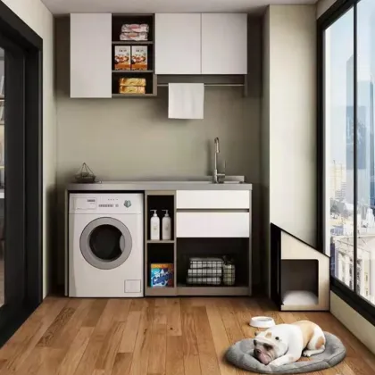 Wall Mounted Steel Balcony Storage Cabinet