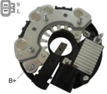 Rectifier + Regulator Assembly IHR753+IH762 12V for Alternator LR180-734B 113421 13534