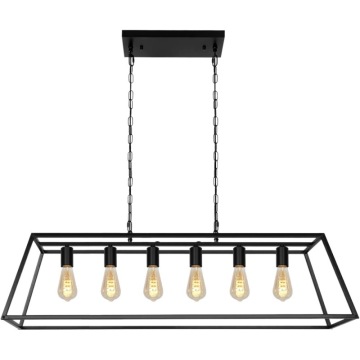 Black Metal Shade Modern Nordic Pendant Lamp for Industrial Bar and Kitchen