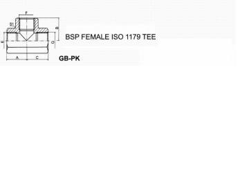 BSP FEMALE ISO1179 TEE