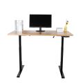 Height Adjustable 2 Stages Metal Frame Computer Desk