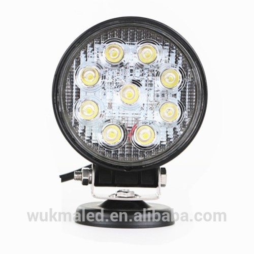 China Manufacture 4" 27W LED Work Light Spot Flood Lamp Tractor Truck Car SUV UTV ATV Offroad