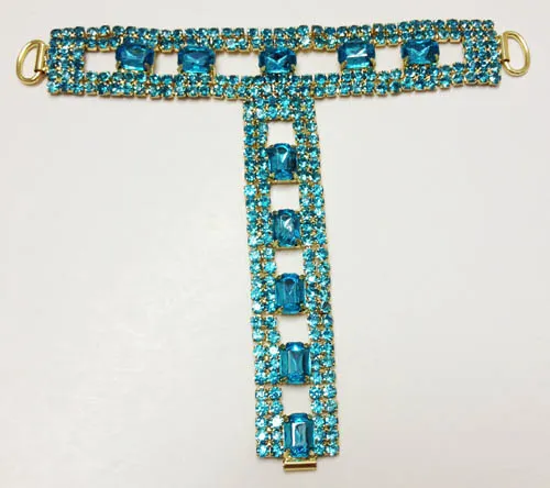 Pers Stone and Rhinestone Sandal Trim