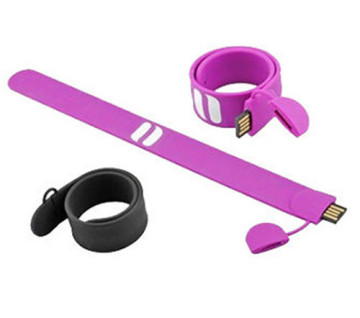 Bracelet USB Flash Drives, Wristband, Capacity 128MB to 128GB, Factory Price, Low MOQ, Free Logo