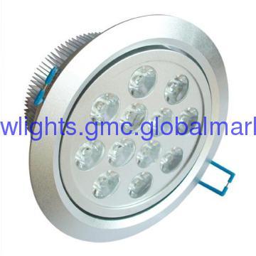Embeded 12W  LED down light high lumens