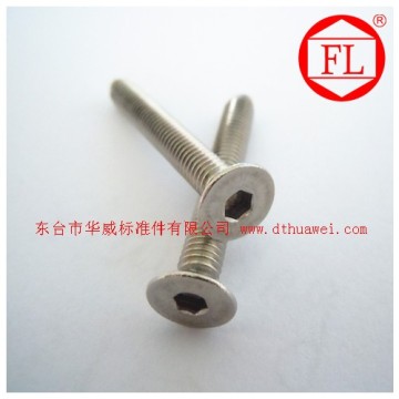 Countersunk hex socket screws machine screws