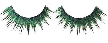 Handmade Hand-tied Glitter Party False Eyelashes Black / Blue / Yellow