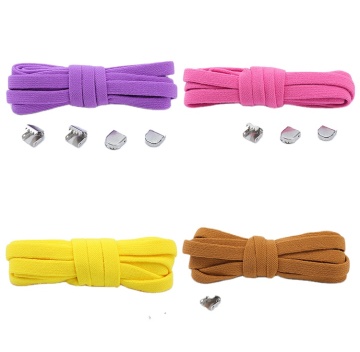 Polyester Screen Printing Shoelaces with Metal Aglets for Sports Pants