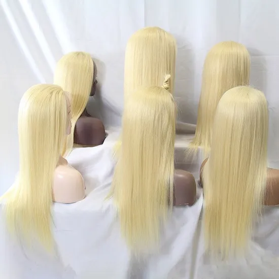 613 Honey Blonde Lace Front Human Hair Wig 28 30 32 Inch Remy Straight Brazilian 613 13x4 13x6 Lace Frontal Wigs with Baby Hair