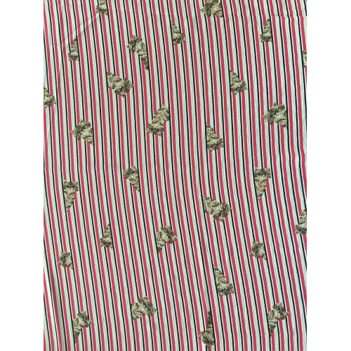 Lines Design Polyester Bubble Crepe Printing Fabric