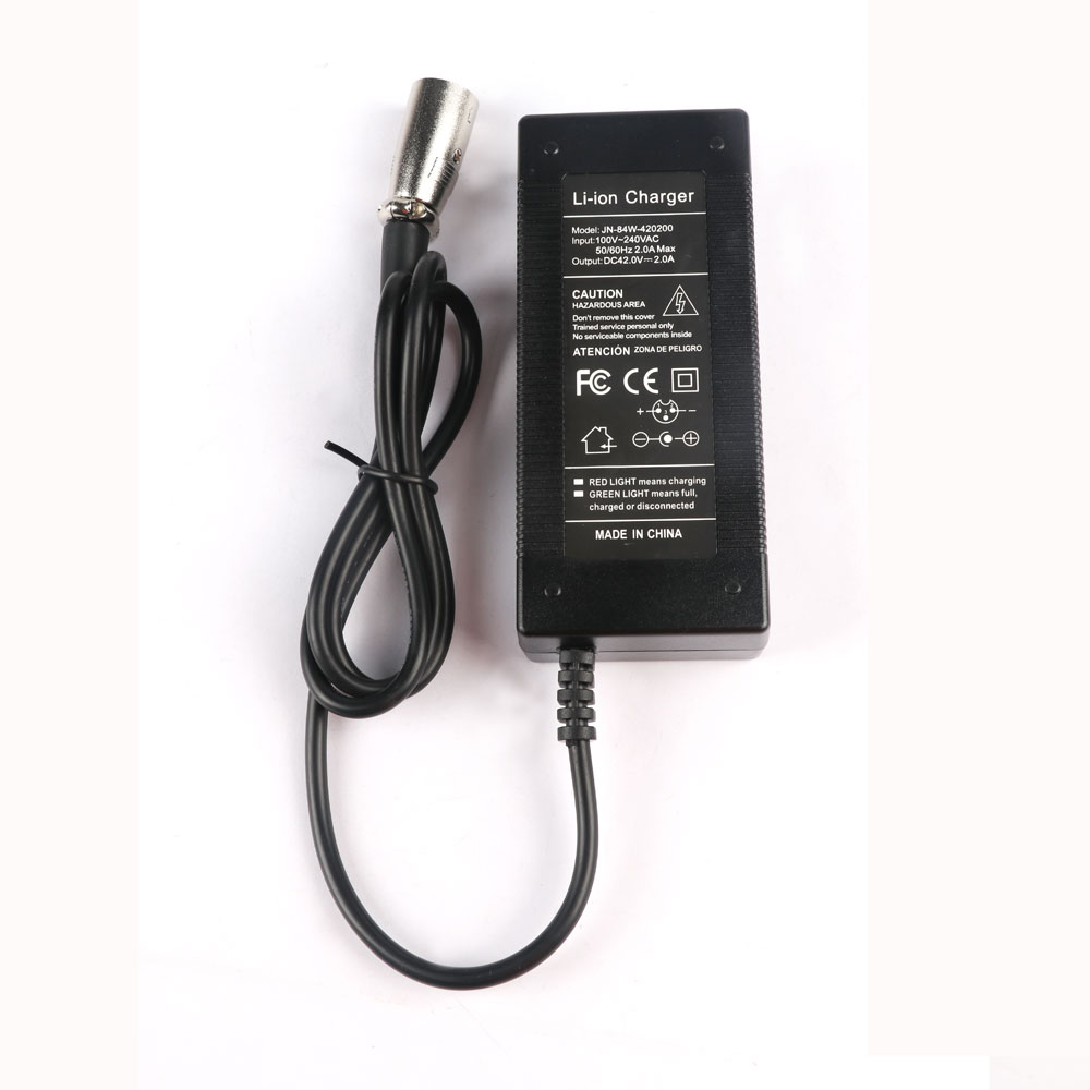 42V2A 3 Pins Li-ion Scooter Charger