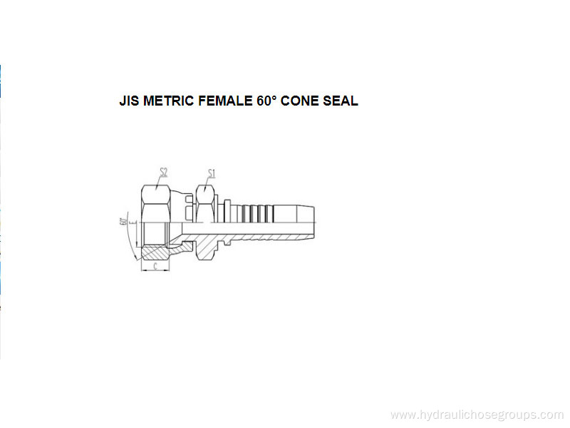 JIS Metric Female 60° Cone Seal 28611