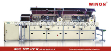 WINON WSC-120 I/UV/N Fully Automated High Speed Multi Screen Printing Machine with UV
