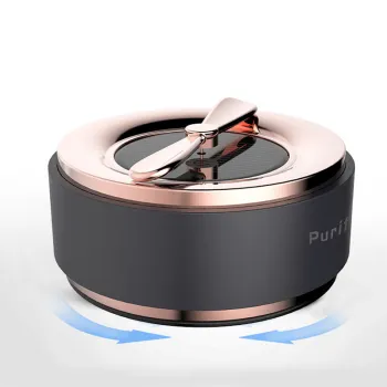 Auto Powered Mini Solar Air Fresher Cleaner: New Model Car Air Purifier