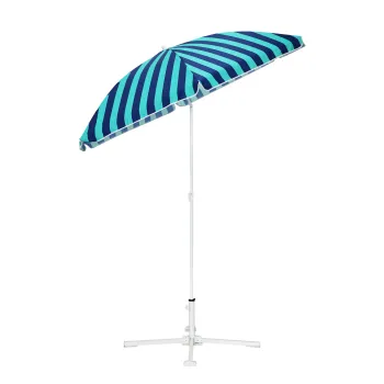 Hot Modern Large Size Windproof Sun and Rain Resistant Patio Outdoor Wooden Pattern Beach Umbrellas with Base