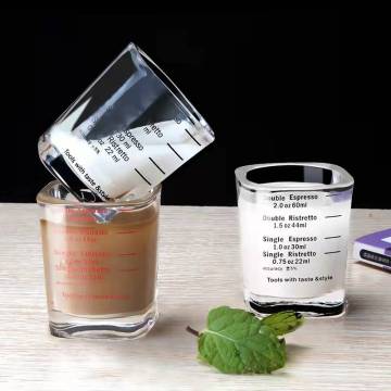 Customized Logo Espresso Glass Cup - 2oz Coffee & Shot Drinking Glass