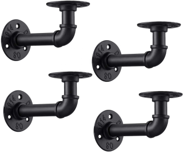 Black Floor Flange Hardware Accessories Shelves