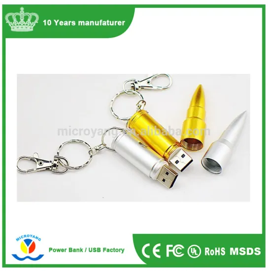 Custom design bullet look usb flash drives with low price