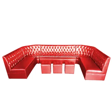 Modern Leather Sofa for Nightclub Bar or Club Lounge