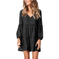 Women Summer Tunic Dress V Neck