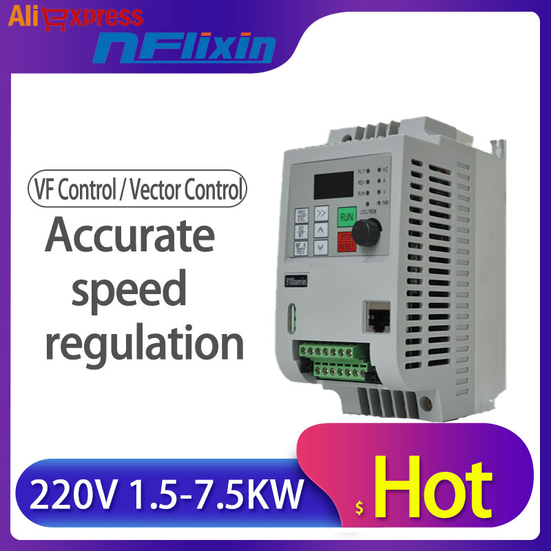 1.5kw/2.2kw/4kw /5.5kw/ 220v single phase input 220v 3 phase output AC Frequency Inverter ac drives /frequency converte