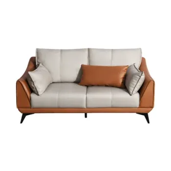 Modern Modular Leather-Look Microfiber Corner Sofa Set