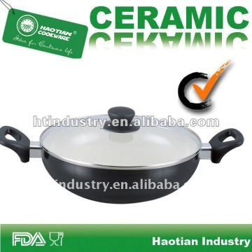 Big White ceramic coating wok
