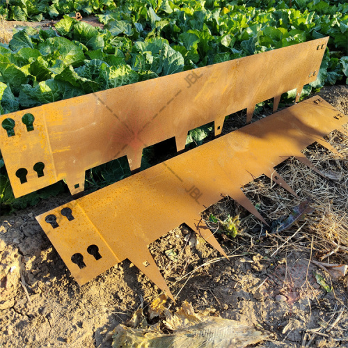 Corten Steel Metal Flower Grass Edging