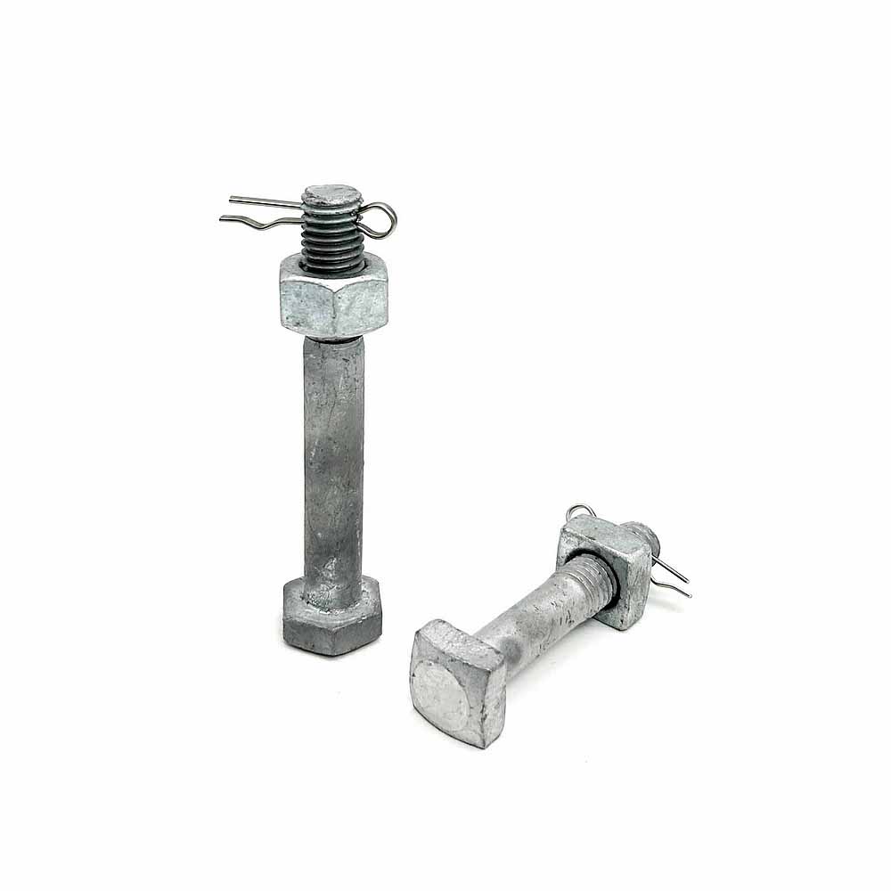 Hatlapfejű csavar anyával és sasszeggel