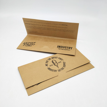 Recycled Brown Kraft Paper Gift Envelope Custom Folder