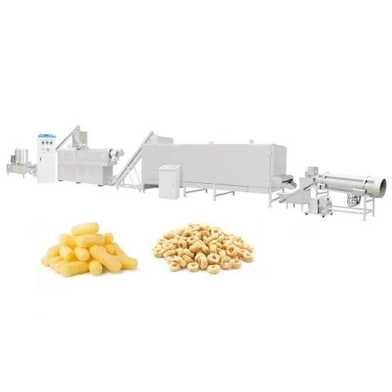 Automated Machinery for Puffed Corn Snack Production: Including Mixers, Extruders, Dryers, and Flavoring Systems