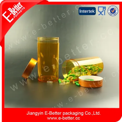 1L amber plastic health care products container