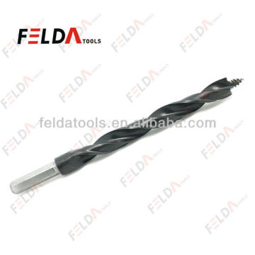 Roll Forged, Black & White Finishing Wood Brad Point Drill Bits
