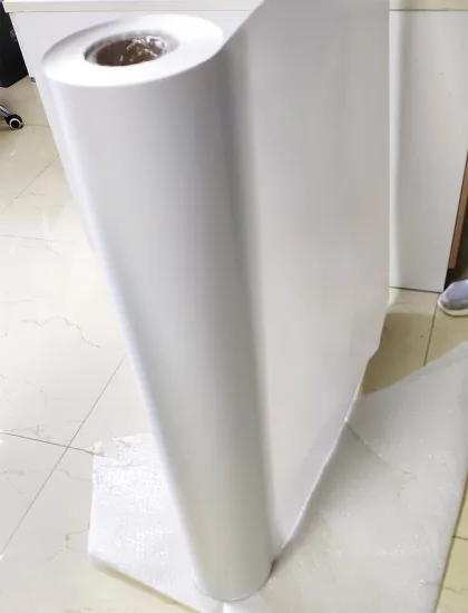 Opaque Plastic Film white PVC for wall paper