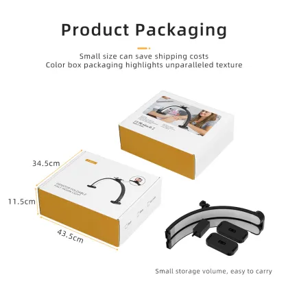 45W Adjustable LED Half Moon Salon Light for Nail Tech