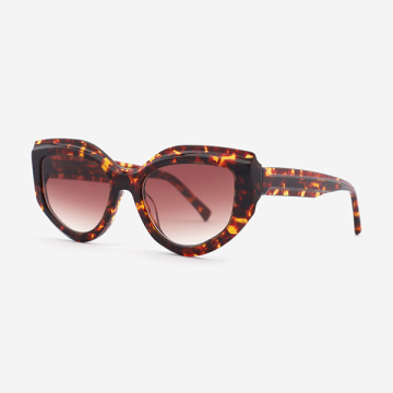 Wide butterfly and Cat-eye style Acetate Female Sunglasses