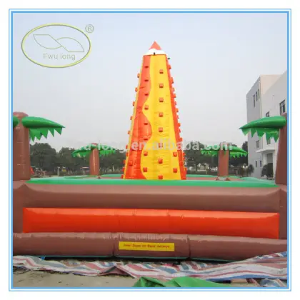 CE Approved outdoor inflatable climbing walls & inflatable sport wall for kids sale