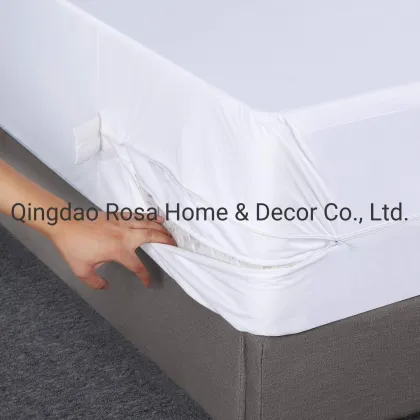 Hotel Furniture Bamboo Bedding Mattress Pad Cover Waterproof Mattress Encasement