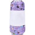 Reciclável misturado fio extravagante fio de lantejoulas espumante linha rosa padrão força penteado algodão moda designer suéteres