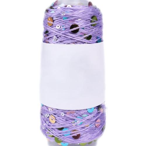 Reciclável misturado fio extravagante fio de lantejoulas espumante linha rosa padrão força penteado algodão moda designer suéteres
