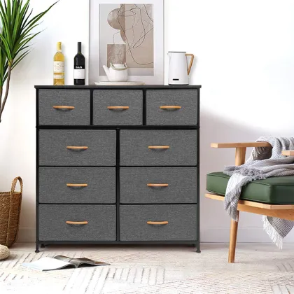 9 fabric drawers storage organizer with drawers