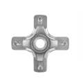 Steel dèyè bò gòch oswa dwat wou Hub