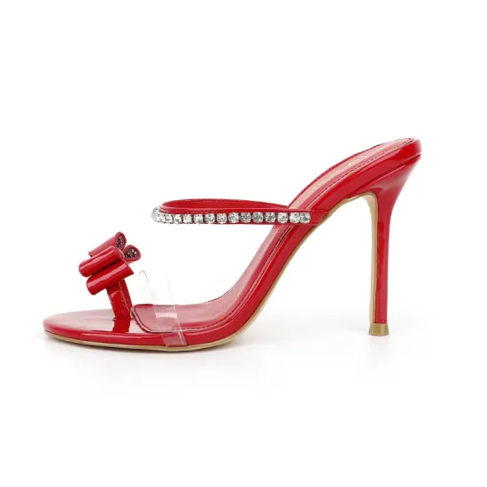 Butterfly Strap Open-Toe Stiletto Sandals