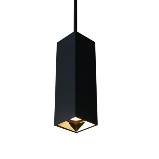Industrial Modern Antiglare Black Cylinder Pendant Lights for Restaurant Bar Shop